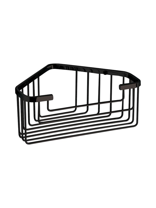 Gedy Corner shower basket - matte black