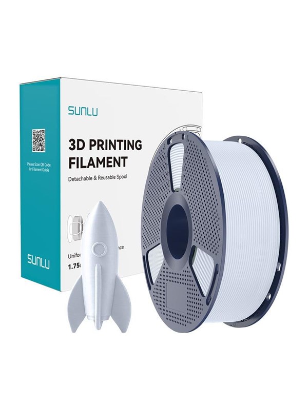 Filament PLA Sunlu PLA H-S W Weiß 1,75 mm Hochgeschwindigkeit Qualität