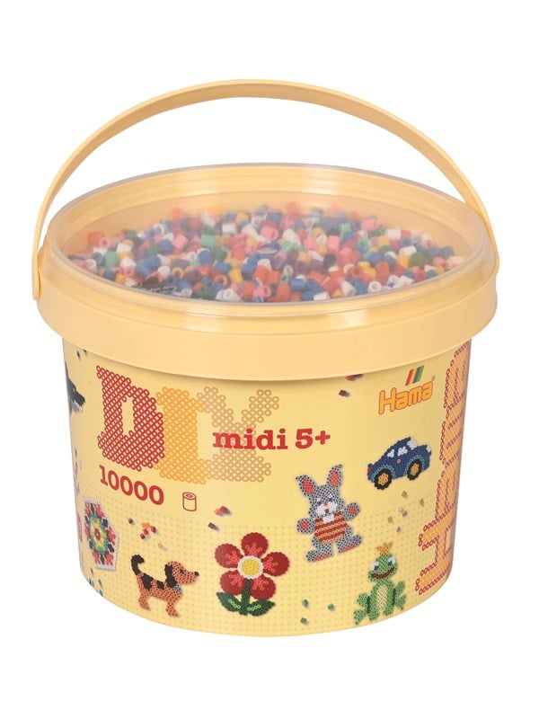 Hama Midi Ironing Beads in Bucket 10000 pcs