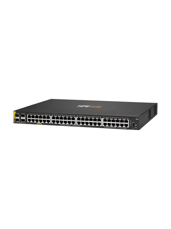 Hewlett Packard Enterprise E Aruba Networking CX 6000 48p 10M100M1G Class4 PoE 4p SFP 1G 370W Switch