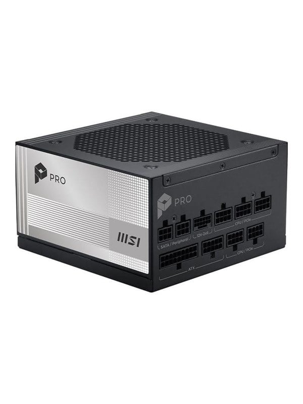 MSI PRO A850PL PCIE5 - power supply - 850 watt Netzteile - 850 Watt - 120 mm - ATX - 80 Plus Platinium