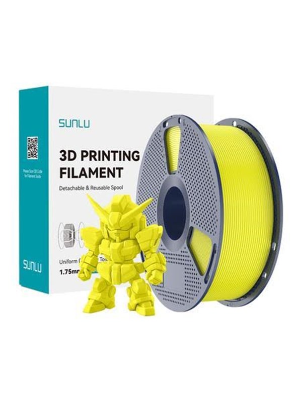 Filament PLA+ Sunlu PLA+ 2.0 Gelb 1,75 mm Hohe Haltbarkeit Verbesserter Fluss
