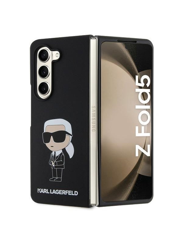 Karl Lagerfeld KLHCZFD5SNIKBCK Z Fold5 hardcase blackblack Silicone Ikonik