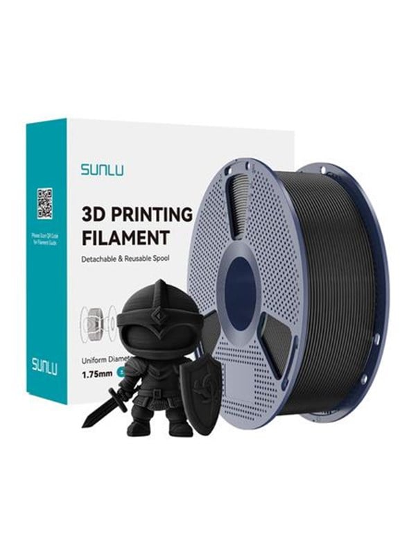 Filament PLA+ Sunlu PLA+ B Schwarz 1,75 mm Hohe Haltbarkeit Präzision