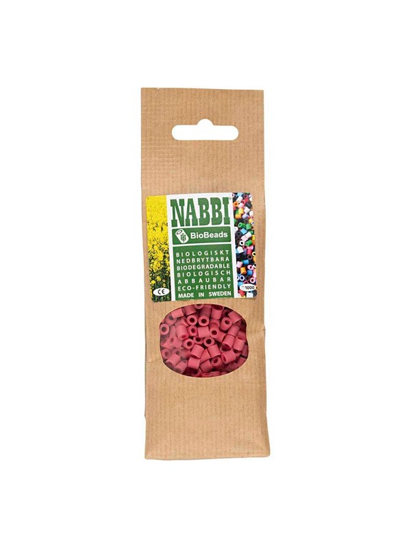 Creativ Company NABBI BioBeads 5x5mm Red - 1000 pcs