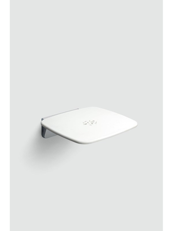 Gedy Wall-mounted folding seat - White