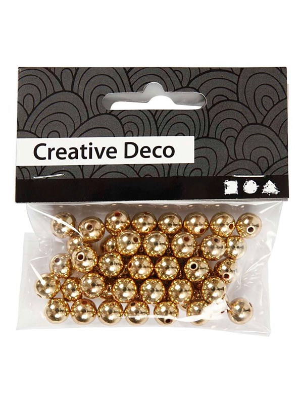 Creativ Company Gold beads 50 pcs