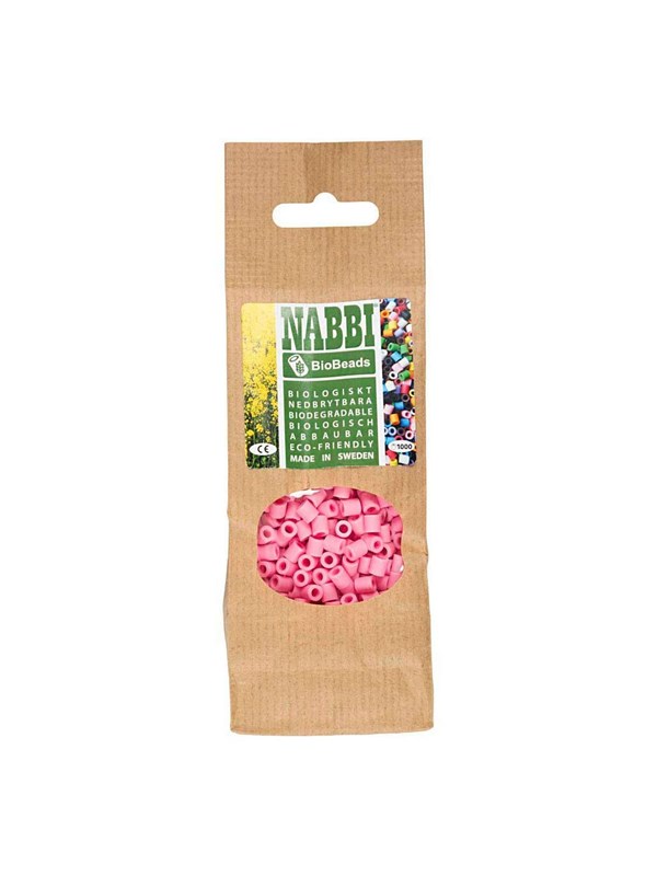 Creativ Company NABBI BioBeads 5x5mm Pink - 1000pcs