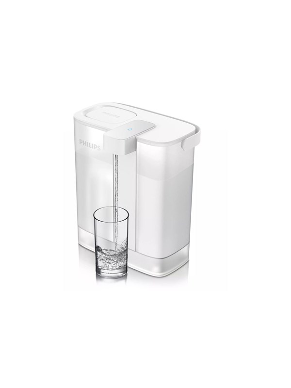 Wasserfilter (Filterkartusche für Sofort-Wasserfilter) 3 l Fassungsvermögen 1 l min schneller Durchfluss wiederaufladbar weiß