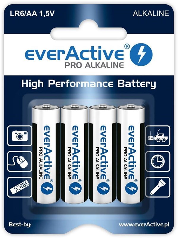 everActive LR6AA batteries blister pack of 4