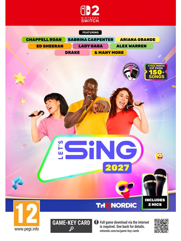 Let's Sing 2027 - 2 Mic Bundle - Nintendo Switch 2 - Nintendo Switch 2 - Party - PEGI 12