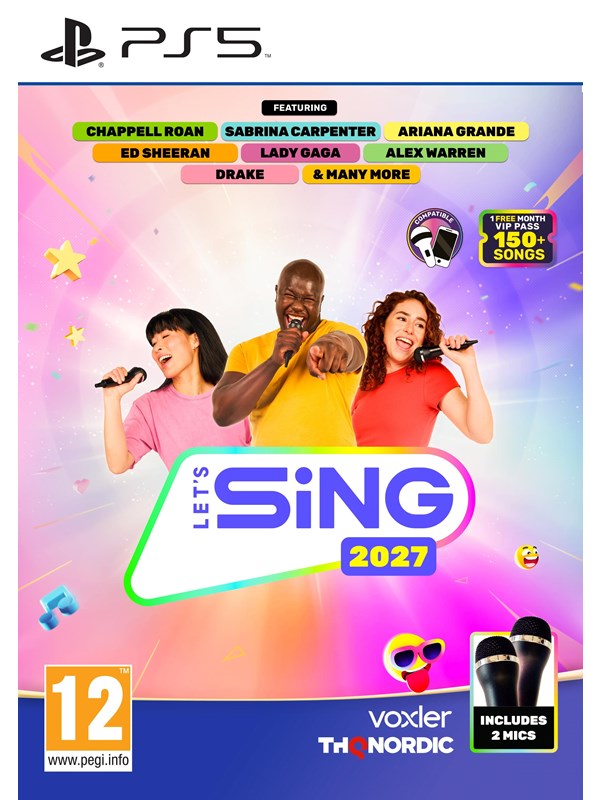 Lets Sing 2027 - 2 Mic Bundle - PS5 - Sony PlayStation 5 - Party - PEGI 12