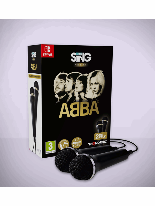 Let's Sing Abba 2027 - 2 Mic Bundle - Nintendo Switch - Nintendo Switch - Party - PEGI 3