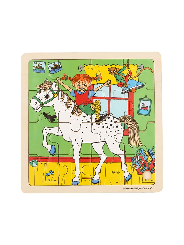Pippi Langstrmpe Pippi - Framed Wooden Puzzle - Horse