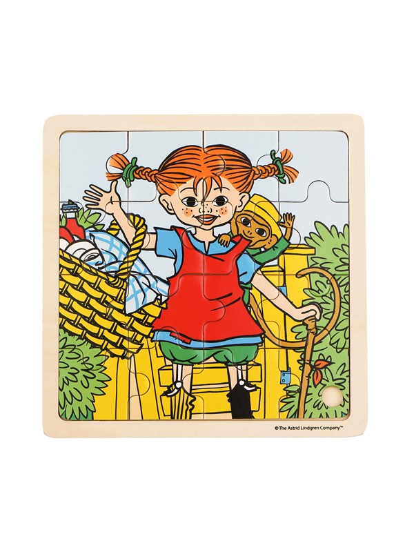 Pippi Langstrmpe Pippi - Framed Wooden Puzzle - Pippi And Mr Nilss