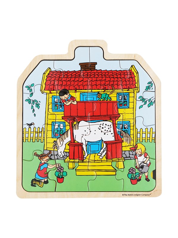 Pippi Langstrmpe Pippi - Framed Wooden Puzzle - House