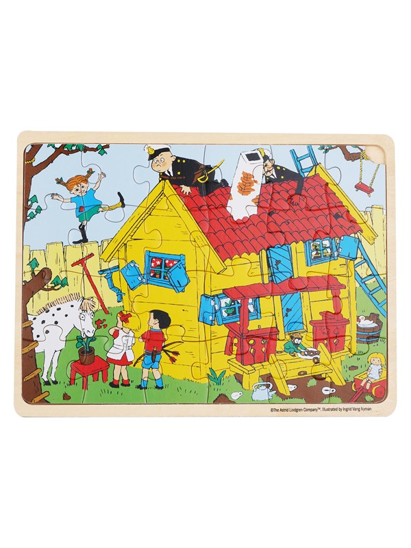 Pippi Langstrmpe Pippi - Framed Wooden Puzzle - Villa Villekulla