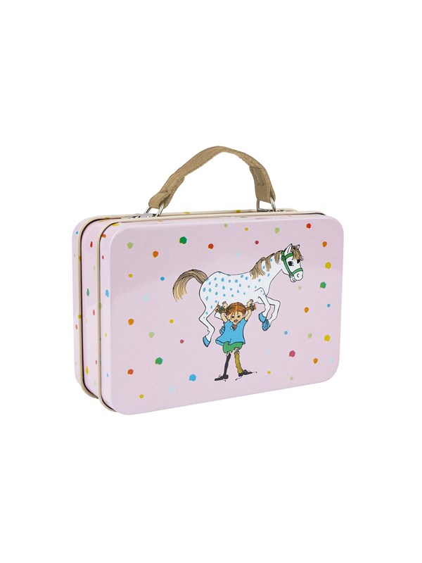 Astrid Lindgren Pippi - Small Tin Suitcase - Pink