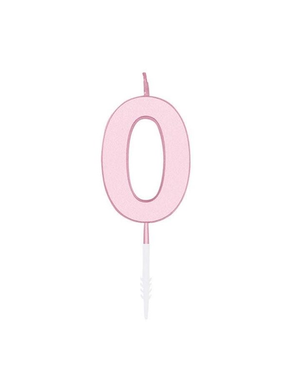 Globos Cake candle 45cm Pastel Pink no 0
