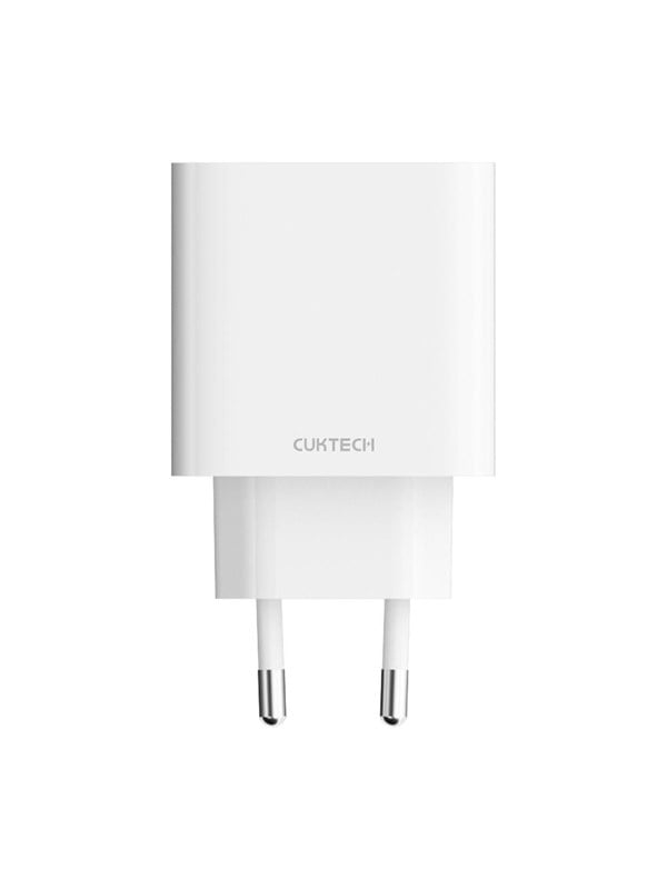 CUKTECH A19 30W USB-A  USB-C Wall Charger - White