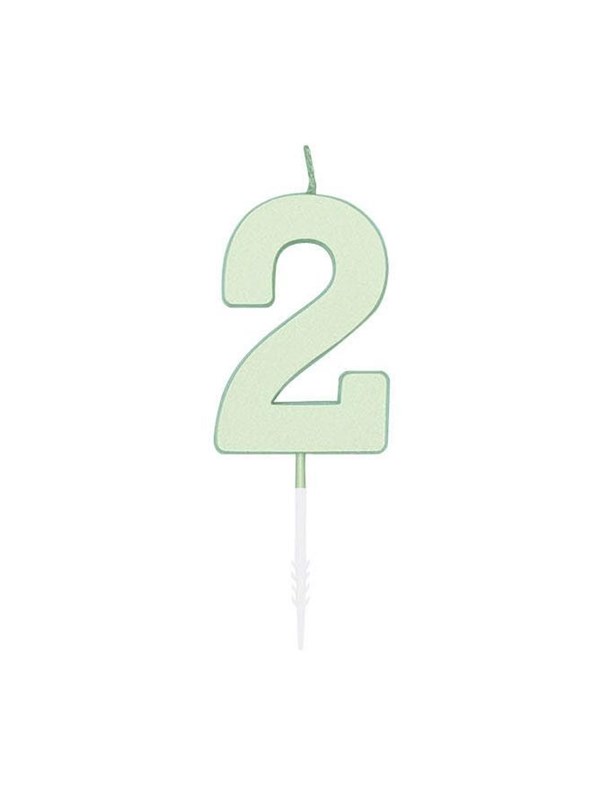 Globos Cake candle 45cm Pastel Mint no 2