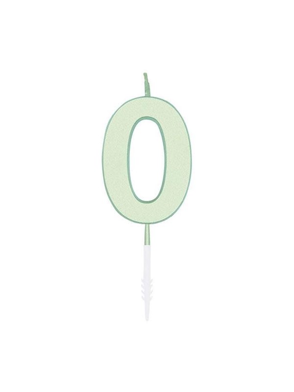 Globos Cake candle 45cm Pastel Mint no 0