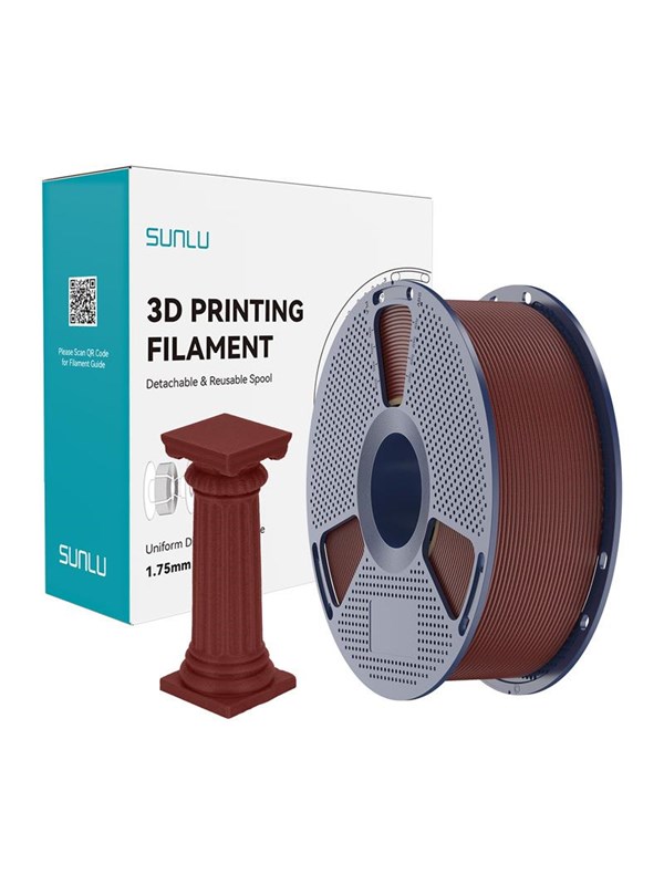 Filament PLA Sunlu PLA H-S Mar BR Ziegelrot 1,75 mm Hochgeschwindigkeit