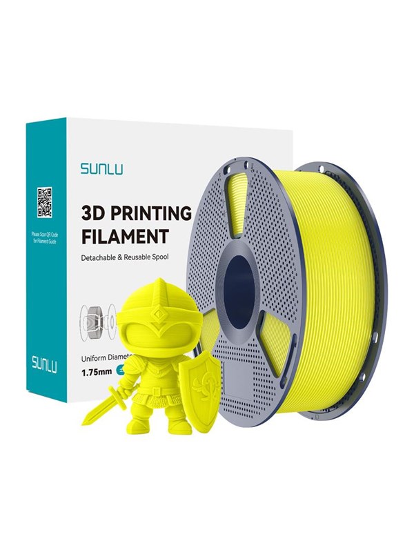 Filament PLA+ Sunlu PLA+ Y Gelb 1,75 mm Hohe Haltbarkeit Präzision