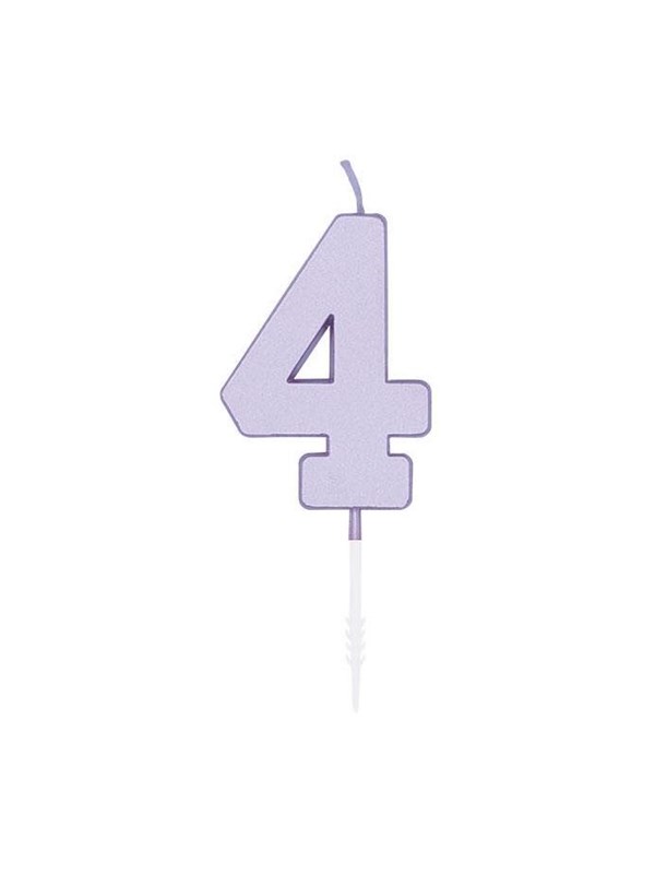 Globos Cake candle 45cm Pastel Lilac no 4