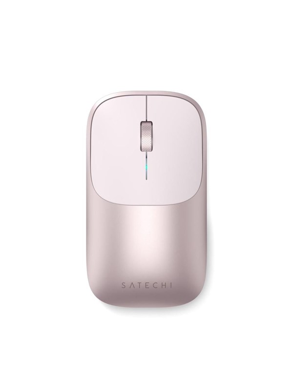 Ratón Satechi Slim EX Bluetooth 5.3 1200 DPI Rosa Blush Multisync
