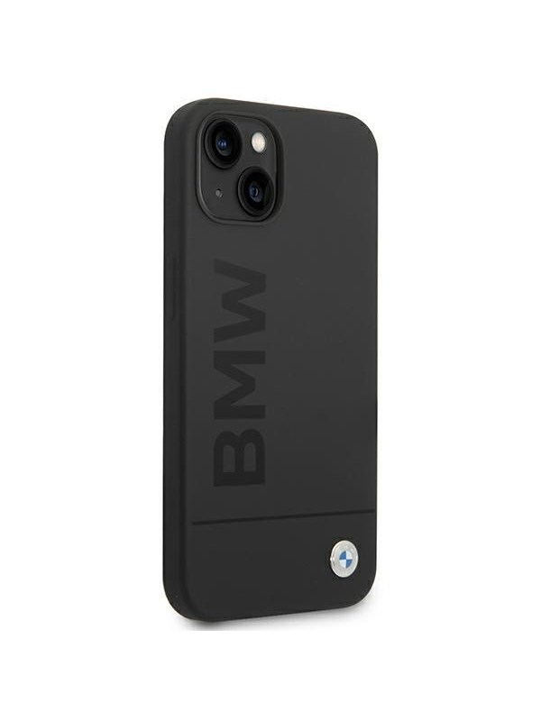 BMW BMHMP14MSLBLBK iPhone 14 Plus 67 black  black hardcase Silicone Signature Logo Magsafe