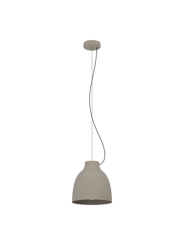 Eglo - 900159 Hängeleuchte camasca E27 grau 1X40W H110cm Ø28cm dimmbar höhenverstellbar