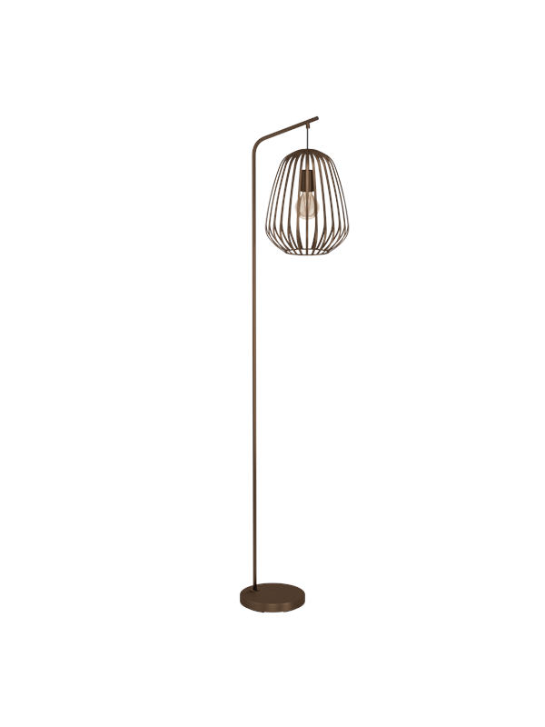 Stehlampe Espinal, bronze gebürstet, Höhe 170 cm, Metall E27