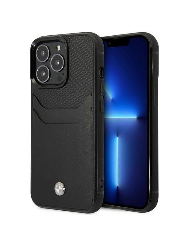 BMW BMHCP14L22RSEPK iPhone 14 Pro 61 blackblack Leather Card Slot