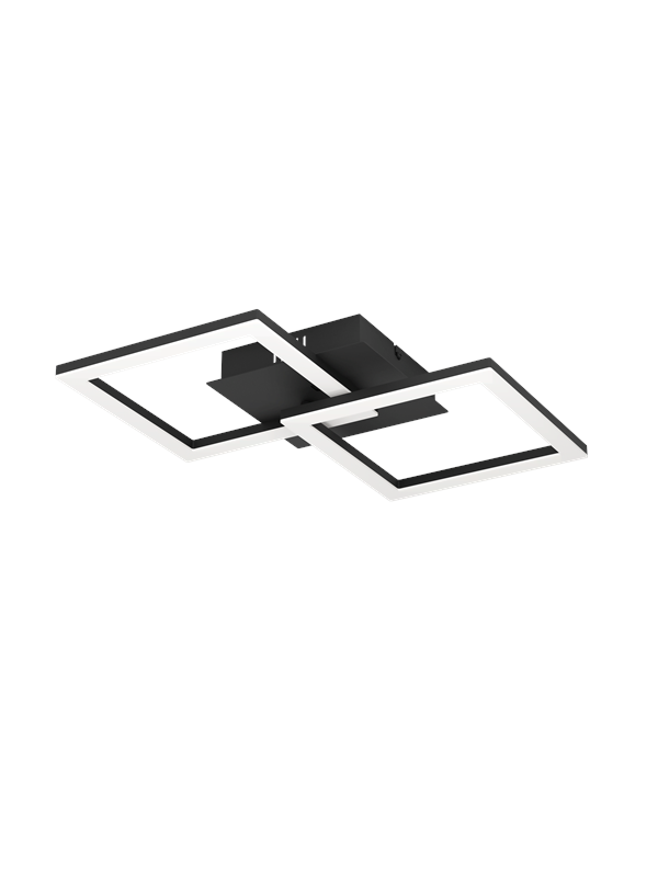 75753 best choice Deckenleuchte rgbic Stahl schwarz led 2X98W 3000K L525cm B31cm H8cm dimmbar - Eglo