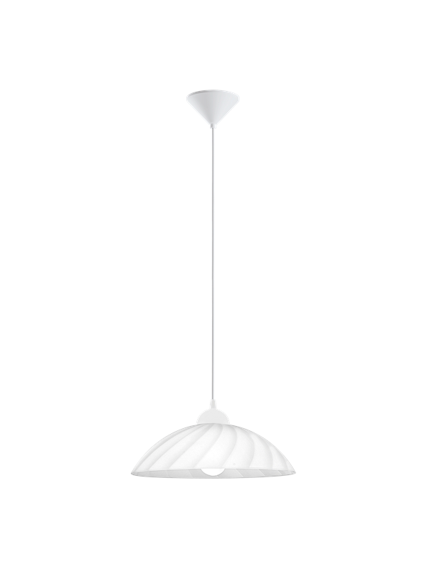 Eglo - 82785 Hängeleuchte vetro weiß E27 max 1X40W