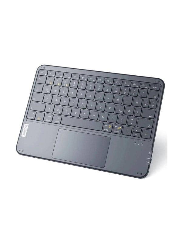Inateck KB01105 - keyboard - ultra-lightweight - with touchpad LED indicator - QWERTZ - German - grey Input Device - Tastatur - Deutsch - Grau