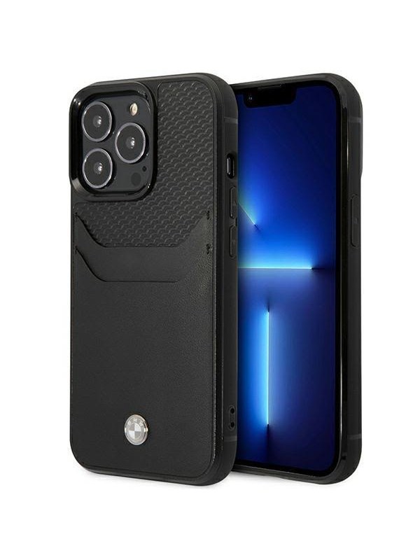 BMW BMHCP14X22RSEPK iPhone 14 Pro Max 67 blackblack Leather Card Slot