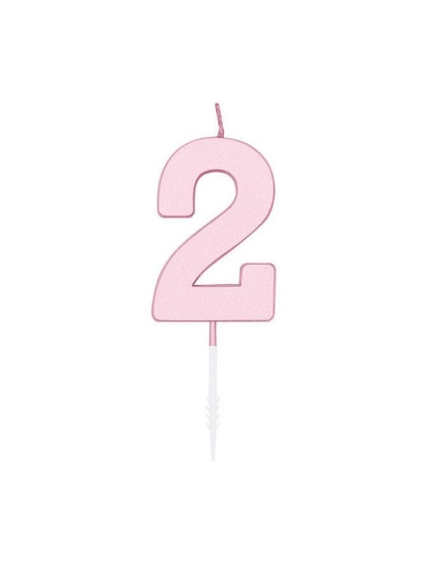 Globos Cake candle 45cm Pastel Pink no 2