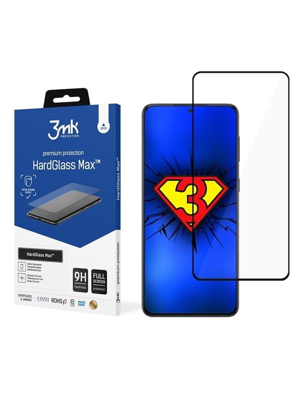 Verstärktes gehärtetes Glas 3MK Samsung Galaxy S22+ 5G HardGlass Max™
