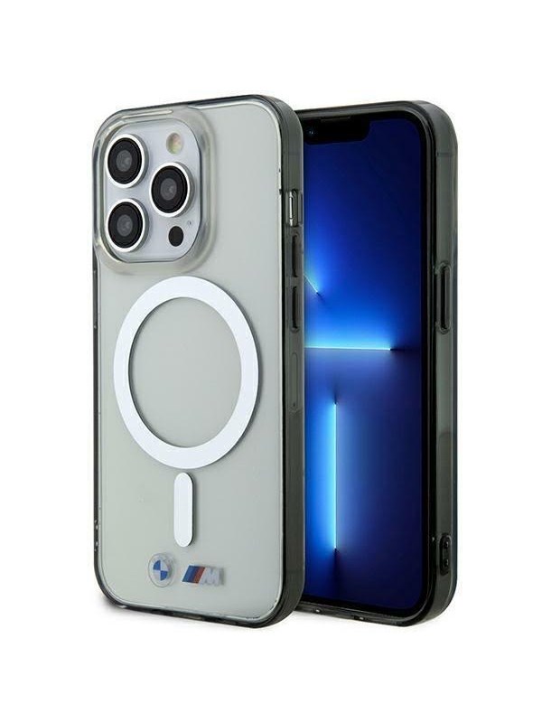 BMW BMHMP14XHCRS iPhone 14 Pro Max 67 transparent hardcase Silver Ring MagSafe