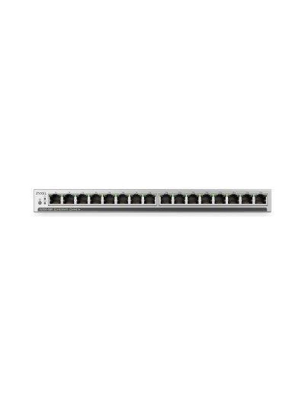 Zyxel GS1100-16EP Unmanaged Switch 16-Port, 16x Gigabit Ethernet (PoE+, bis zu 135W)