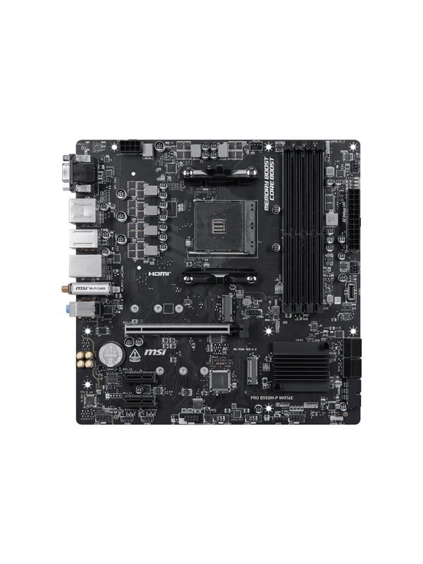 MSI PRO B550M-P WIFI6E Mainboard - AMD B550 - AMD AM4 - DDR4 RAM - Micro-ATX
