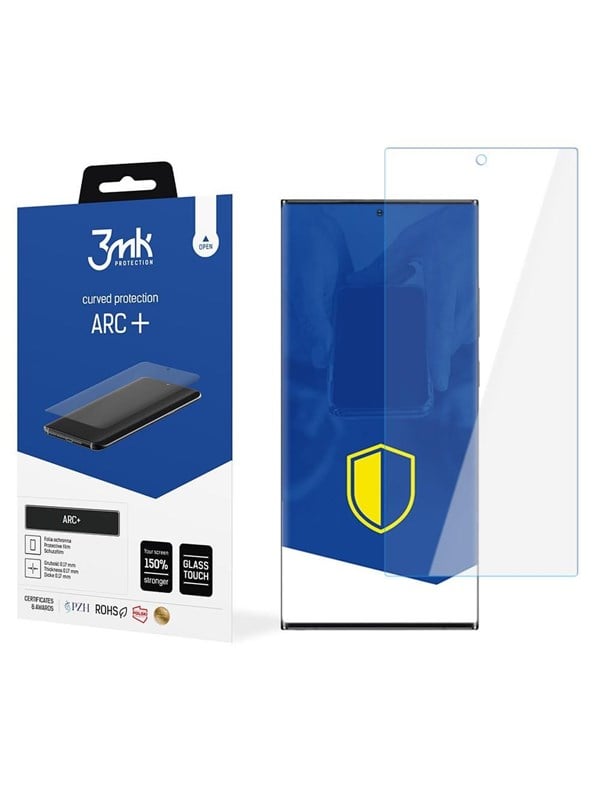 3MK ARC+ Schutzfolie für Samsung Galaxy S22 Ultra 5G S908 | Selbstheilend | Curved