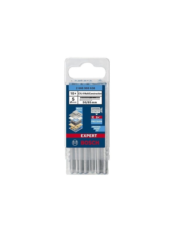 Bosch Expert CYL-9 MultiConstruction Drill Bit 5mm 10pcs