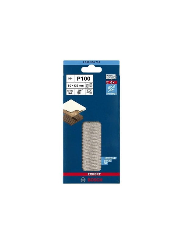 Bosch Accessories EXPERT M480 2608900735 Schleifnetz für Schwingschleifer ungelocht Körnung (num) 1