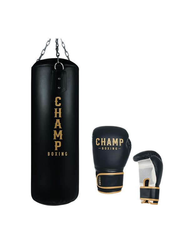 Champ Junior Boksesæt 15 kg - Sort/Guld