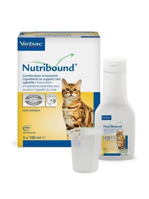 VIRBAC Nutribound Convalescence - Nahrungsergnzungsmittel fr Katzen - 3x150ml