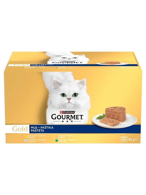 PURINA NESTLE Gourmet Gold Mousse - Nasskatzenfutter - 48x85g
