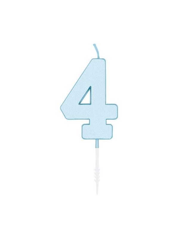 Globos Cake candle 45cm Pastel Blue no 4
